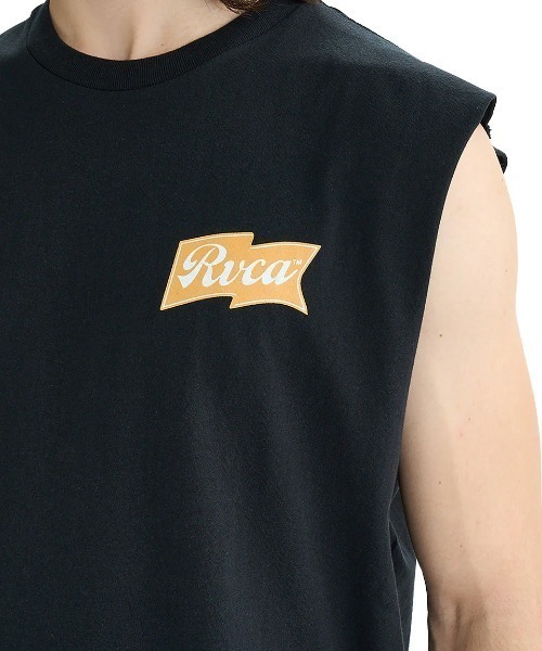 RVCA（ルーカ）の「【RVCA/ルーカ】 ONSHORE TT/バックプリント　ノースリーブ　マッスルタンクトップ（タンクトップ・レディース・ブラック・MEDIUM/SMALL）」の2枚目の写真