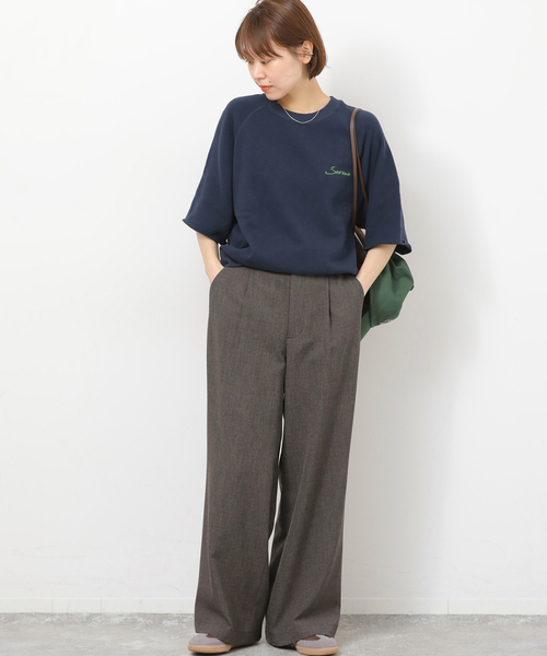 JOURNAL STANDARD relume（ジャーナルスタンダード　レリューム）の「［26SS新作 / 防シワ］メランジドビータックパンツ（スラックス・レディース・ベージュ/ブラウン・36/38）」の12枚目の写真