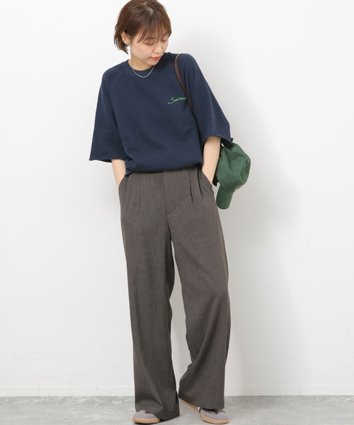 JOURNAL STANDARD relume（ジャーナルスタンダード　レリューム）の「［26SS新作 / 防シワ］メランジドビータックパンツ（スラックス・レディース・ベージュ/ブラウン・36/38）」の13枚目の写真