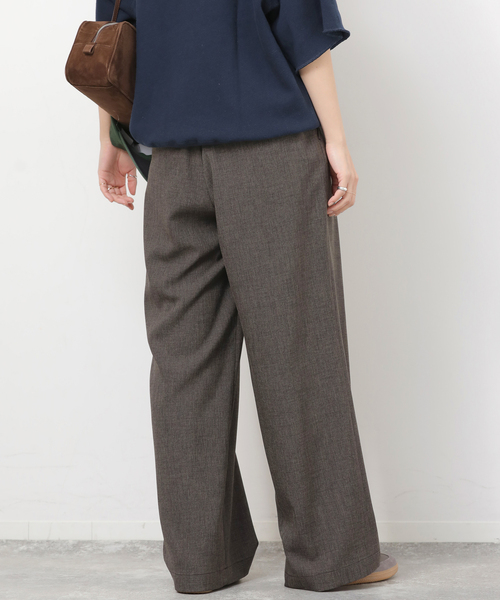 JOURNAL STANDARD relume（ジャーナルスタンダード　レリューム）の「［26SS新作 / 防シワ］メランジドビータックパンツ（スラックス・レディース・ベージュ/ブラウン・36/38）」の19枚目の写真