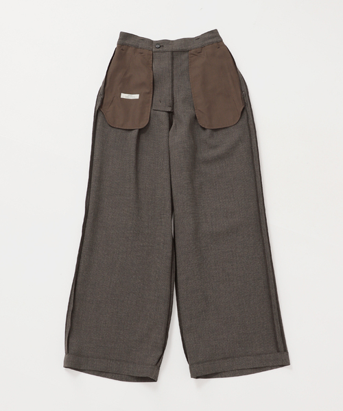JOURNAL STANDARD relume（ジャーナルスタンダード　レリューム）の「［26SS新作 / 防シワ］メランジドビータックパンツ（スラックス・レディース・ベージュ/ブラウン・36/38）」の5枚目の写真