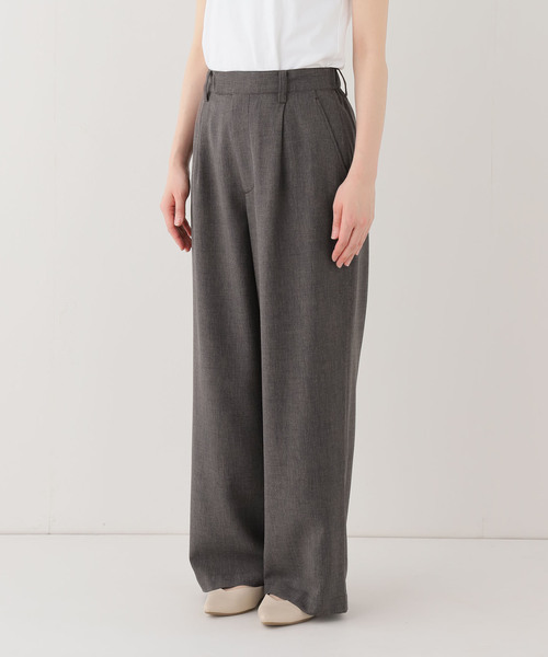 JOURNAL STANDARD relume（ジャーナルスタンダード　レリューム）の「［26SS新作 / 防シワ］メランジドビータックパンツ（スラックス・レディース・ベージュ/ブラウン・36/38）」の11枚目の写真