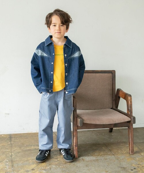 BRANSHES(ブランシェス)の「ライトオンスデニムジャケット(デニムジャケット・キッズ・ネイビー・120/110/150/100/130/140)」の4枚目の写真