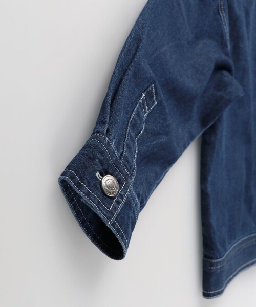 BRANSHES(ブランシェス)の「ライトオンスデニムジャケット(デニムジャケット・キッズ・ネイビー・120/110/150/100/130/140)」の11枚目の写真