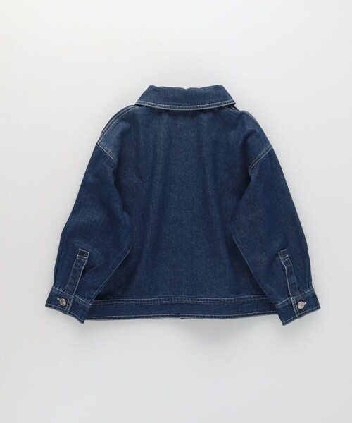 BRANSHES(ブランシェス)の「ライトオンスデニムジャケット(デニムジャケット・キッズ・ネイビー・120/110/150/100/130/140)」の14枚目の写真