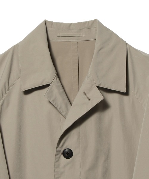 ESTNATION(エストネーション)の「ESTNATION / ウォッシュドナイロンバルマカーンコート(ステンカラーコート・メンズ・ネイビー/ベージュ・46/50/48)」の4枚目の写真