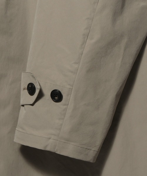 ESTNATION(エストネーション)の「ESTNATION / ウォッシュドナイロンバルマカーンコート(ステンカラーコート・メンズ・ネイビー/ベージュ・46/50/48)」の6枚目の写真