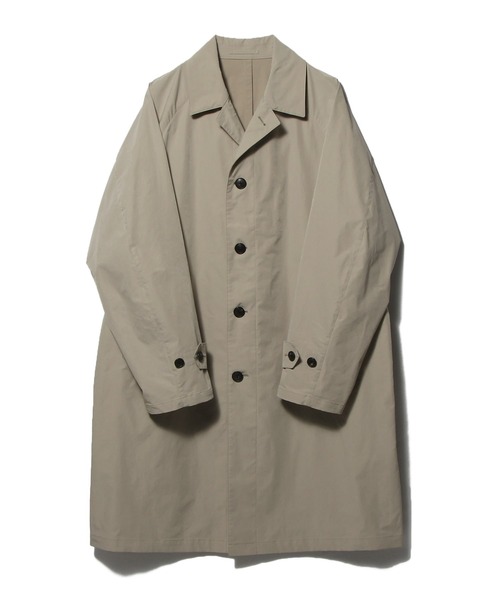 ESTNATION(エストネーション)の「ESTNATION / ウォッシュドナイロンバルマカーンコート(ステンカラーコート・メンズ・ネイビー/ベージュ・46/50/48)」の10枚目の写真