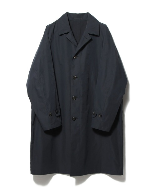 ESTNATION(エストネーション)の「ESTNATION / ウォッシュドナイロンバルマカーンコート(ステンカラーコート・メンズ・ネイビー/ベージュ・46/50/48)」の14枚目の写真