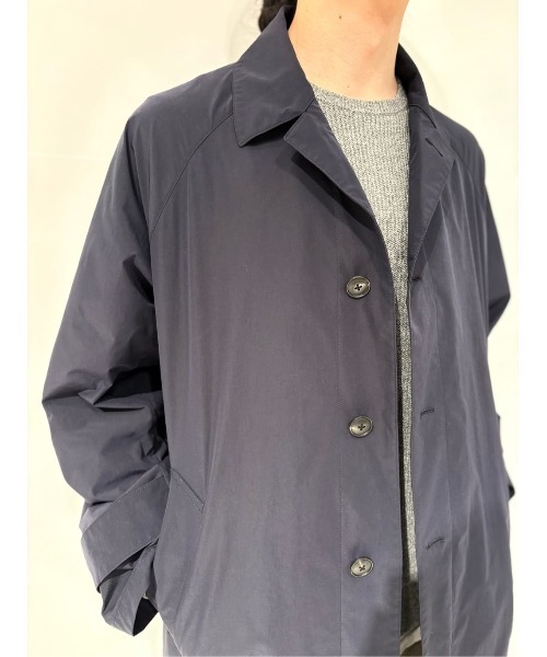 ESTNATION(エストネーション)の「ESTNATION / ウォッシュドナイロンバルマカーンコート(ステンカラーコート・メンズ・ネイビー/ベージュ・46/50/48)」の17枚目の写真