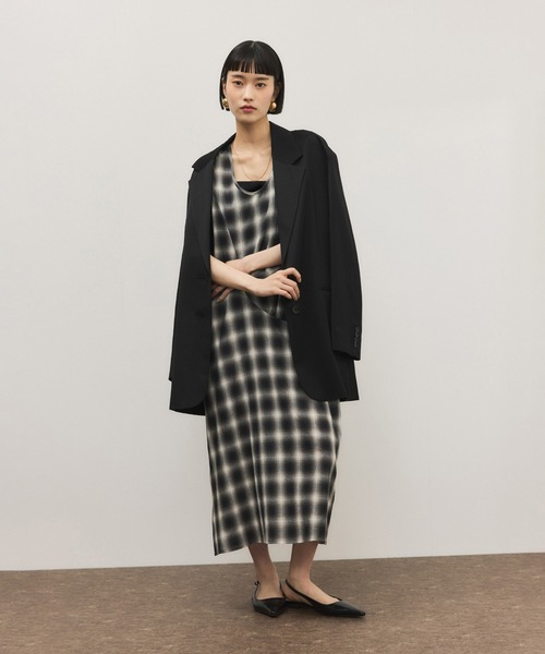 ADAM ET ROPE'（アダムエロペ）の「チェックワンピース（ワンピース・レディース・ブラック系その他・FREE）」の5枚目の写真