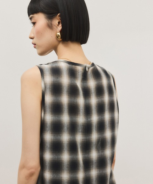ADAM ET ROPE'（アダムエロペ）の「チェックワンピース（ワンピース・レディース・ブラック系その他・FREE）」の8枚目の写真