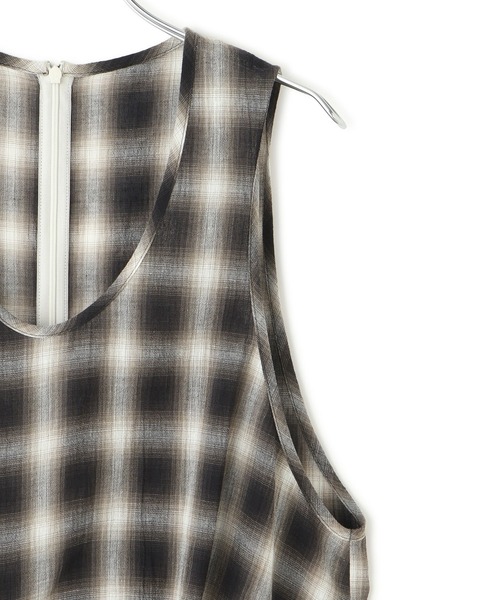 ADAM ET ROPE'（アダムエロペ）の「チェックワンピース（ワンピース・レディース・ブラック系その他・FREE）」の15枚目の写真