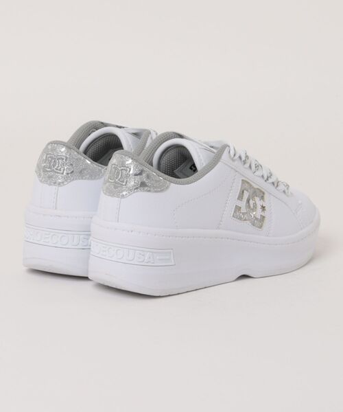 DC SHOES（ディーシーシューズ）の「DC SHOES ウィメンズ Ws DC BALMY SE フットウェア スニーカー 【2026年春夏モデル】/ボリュームソール・厚底（スニーカー・レディース・ホワイト×ライトグレー・23cm/23.5cm/24cm/24.5cm/25cm）」の2枚目の写真