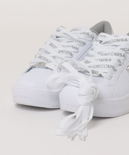 DC SHOES（ディーシーシューズ）の「DC SHOES ウィメンズ Ws DC BALMY SE フットウェア スニーカー 【2026年春夏モデル】/ボリュームソール・厚底（スニーカー・レディース・ホワイト×ライトグレー・23cm/23.5cm/24cm/24.5cm/25cm）」の4枚目の写真