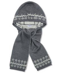 XTONZ（エクストーンズ）の「XTA104 ノルディックフードマフラー (チャコール)（マフラー）」