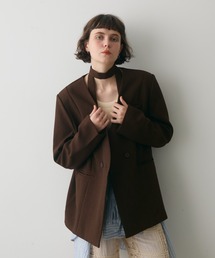 full/fill.（フルフィル）の「ribbon no collar jacket / リボン付きノーカラージャケット（ノーカラージャケット）」