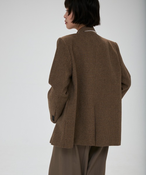 full/fill.(フルフィル)の「ribbon no collar jacket / リボン付きノーカラージャケット(ノーカラージャケット・レディース・グレー/ブラウン/ベージュ・FREE)」の21枚目の写真