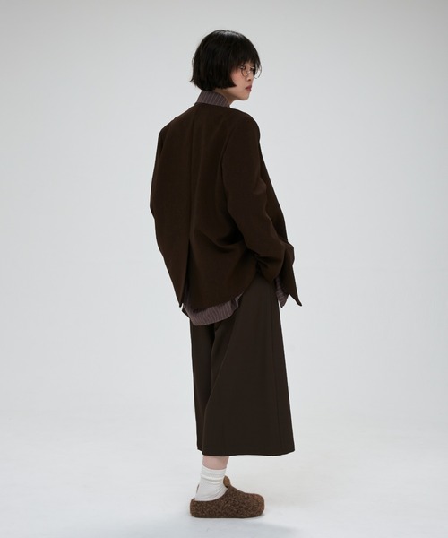 full/fill.(フルフィル)の「ribbon no collar jacket / リボン付きノーカラージャケット(ノーカラージャケット・レディース・グレー/ブラウン/ベージュ・FREE)」の10枚目の写真