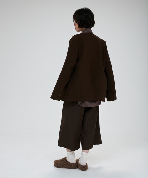full/fill.(フルフィル)の「ribbon no collar jacket / リボン付きノーカラージャケット(ノーカラージャケット・レディース・グレー/ブラウン/ベージュ・FREE)」の11枚目の写真