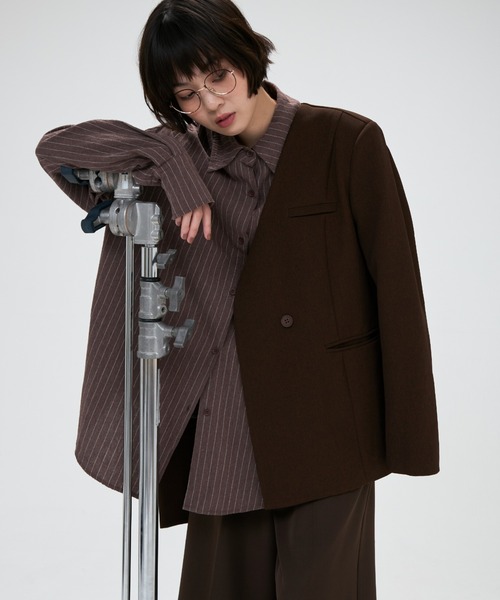 full/fill.(フルフィル)の「ribbon no collar jacket / リボン付きノーカラージャケット(ノーカラージャケット・レディース・グレー/ブラウン/ベージュ・FREE)」の13枚目の写真