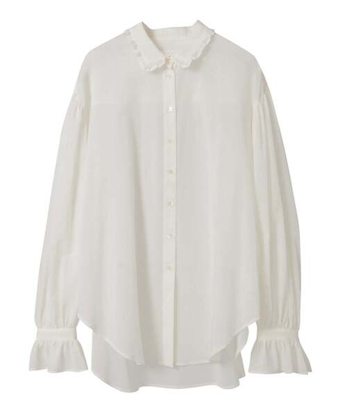 Tiara(ティアラ)の「【Bilitis dix-sept ans/ビリティス・ディセッタン】Voile Relax Blouse(シャツ/ブラウス・レディース・ホワイト・FREE)」の1枚目の写真