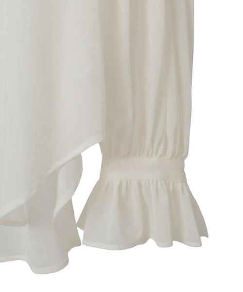 Tiara(ティアラ)の「【Bilitis dix-sept ans/ビリティス・ディセッタン】Voile Relax Blouse(シャツ/ブラウス・レディース・ホワイト・FREE)」の4枚目の写真