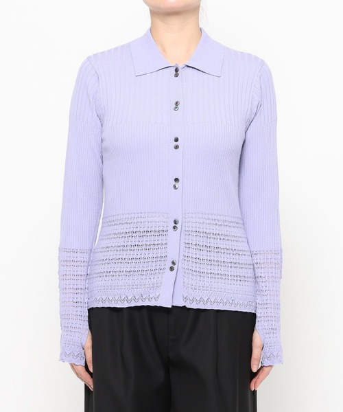 HARE（ハレ）の「レースキリカエニットカーディガン(HARE)（カーディガン/ボレロ・レディース・グレー/ブラック/パープル・FREE）」の20枚目の写真