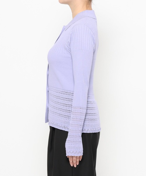 HARE（ハレ）の「レースキリカエニットカーディガン(HARE)（カーディガン/ボレロ・レディース・グレー/ブラック/パープル・FREE）」の21枚目の写真