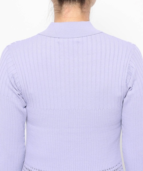 HARE（ハレ）の「レースキリカエニットカーディガン(HARE)（カーディガン/ボレロ・レディース・グレー/ブラック/パープル・FREE）」の16枚目の写真