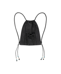 TUOMIO（トゥオミオ）の「LACE GYMSACK [BLACK]（バックパック/リュック）」