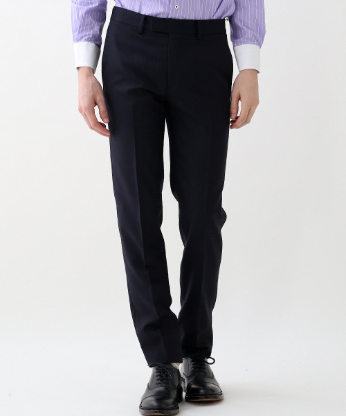 ABAHOUSE（アバハウス）の「ニュージーランドウール　ツイルパンツ（スラックス・メンズ・ブラック/ネイビー/グレー・1/2/3/5/4）」の2枚目の写真