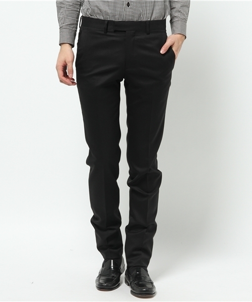 ABAHOUSE（アバハウス）の「ニュージーランドウール　ツイルパンツ（スラックス・メンズ・ブラック/ネイビー/グレー・1/2/3/5/4）」の3枚目の写真