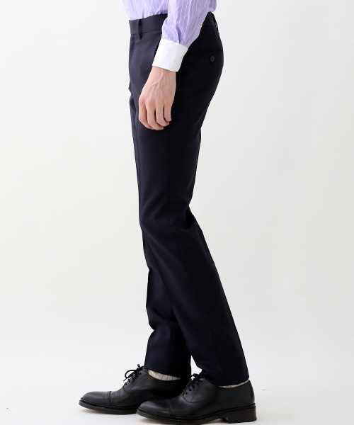 ABAHOUSE（アバハウス）の「ニュージーランドウール　ツイルパンツ（スラックス・メンズ・ブラック/ネイビー/グレー・1/2/3/5/4）」の9枚目の写真