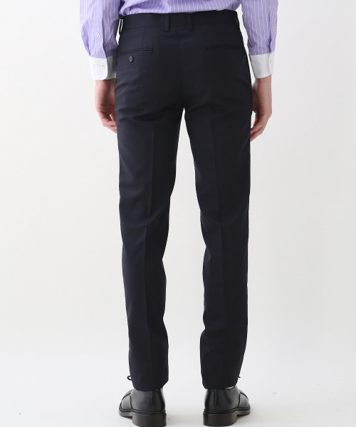 ABAHOUSE（アバハウス）の「ニュージーランドウール　ツイルパンツ（スラックス・メンズ・ブラック/ネイビー/グレー・1/2/3/5/4）」の10枚目の写真