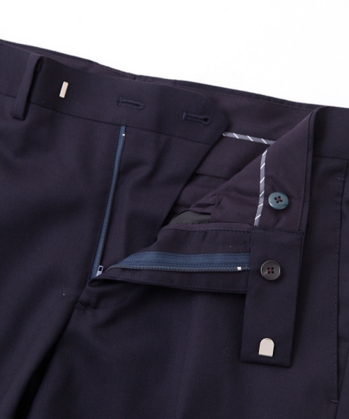 ABAHOUSE（アバハウス）の「ニュージーランドウール　ツイルパンツ（スラックス・メンズ・ブラック/ネイビー/グレー・1/2/3/5/4）」の5枚目の写真