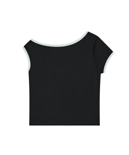 Rest&Recreation（レストアンドレクリエーション）の「ONE SHOULDER T-SHIRT - BLACK（Tシャツ/カットソー・レディース・その他・ONE）」の2枚目の写真