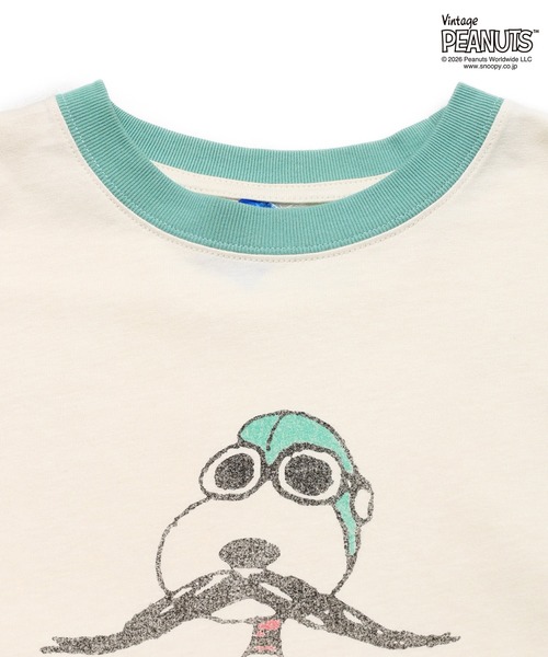 FRUIT OF THE LOOM(フルーツオブザルーム)の「FTL x PEANUTS 19/-スラブ天竺5 / ピーナッツ コラボ 半袖Tシャツ / NOTICE ANYTHING NEW(Tシャツ/カットソー・メンズ・アイボリー・S/M/L)」の3枚目の写真