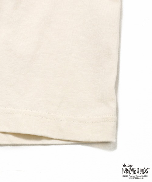 FRUIT OF THE LOOM(フルーツオブザルーム)の「FTL x PEANUTS 19/-スラブ天竺5 / ピーナッツ コラボ 半袖Tシャツ / NOTICE ANYTHING NEW(Tシャツ/カットソー・メンズ・アイボリー・S/M/L)」の7枚目の写真
