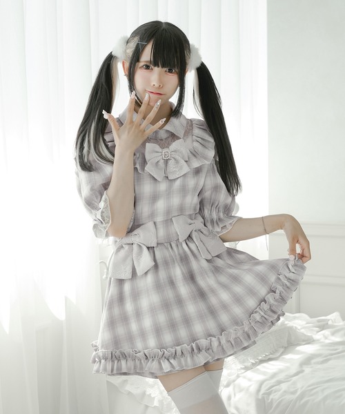 ブランド古着】Pal elfy｜パルエルフィーのワンピース（グレー/灰色系