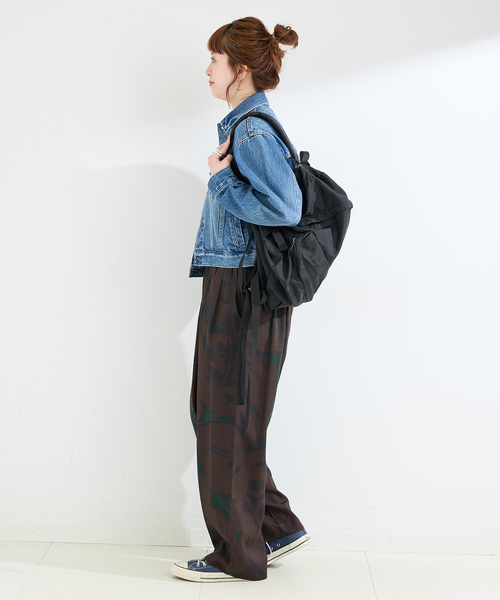 B.C STOCK(ベーセーストック)の「手洗い可 / アクアプリントタックバルーンパンツ(その他パンツ・レディース・ブラウン/その他/ブルー・FREE)」の5枚目の写真