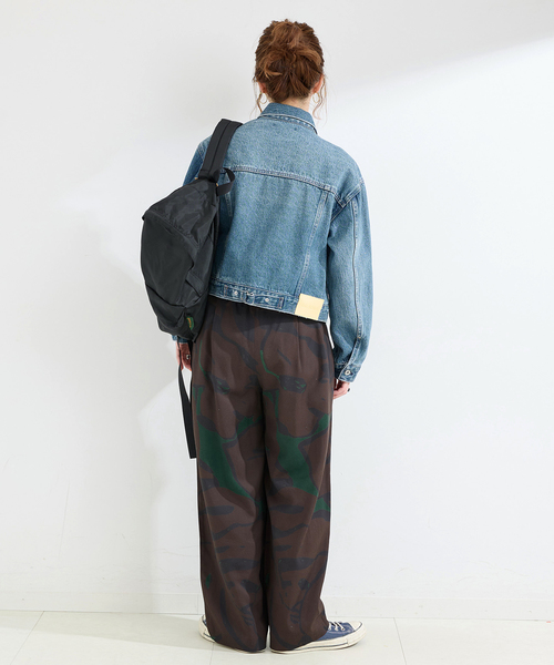 B.C STOCK(ベーセーストック)の「手洗い可 / アクアプリントタックバルーンパンツ(その他パンツ・レディース・ブラウン/その他/ブルー・FREE)」の6枚目の写真