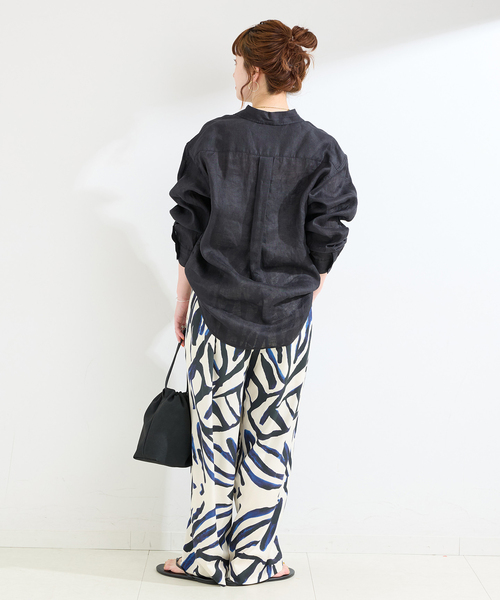 B.C STOCK(ベーセーストック)の「手洗い可 / アクアプリントタックバルーンパンツ(その他パンツ・レディース・ブラウン/その他/ブルー・FREE)」の13枚目の写真