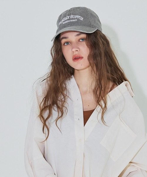 coca(coca)(コカ)の「ウォッシュドロゴキャップ(キャップ・レディース・グレー/レッド/ネイビー/イエロー/ライトブルー/ブラウン/グリーン・ONE SIZE)」の21枚目の写真