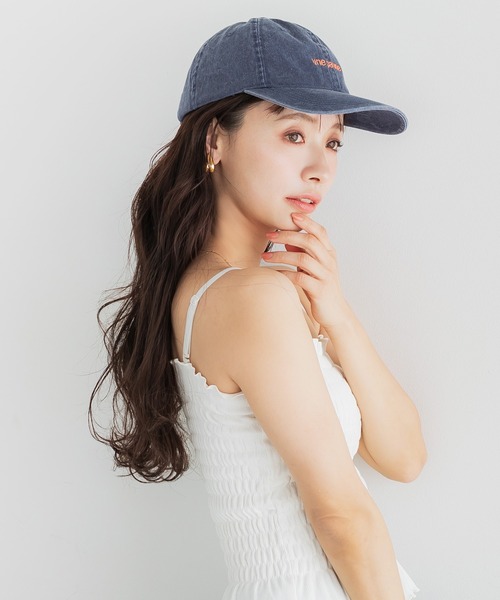 coca(coca)(コカ)の「ウォッシュドロゴキャップ(キャップ・レディース・グレー/レッド/ネイビー/イエロー/ライトブルー/ブラウン/グリーン・ONE SIZE)」の9枚目の写真