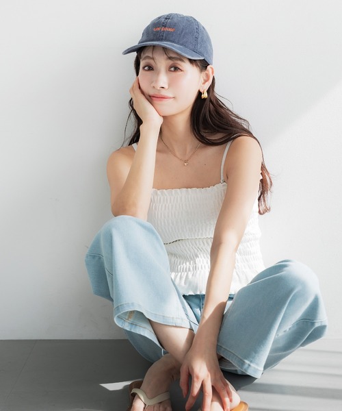 coca(coca)(コカ)の「ウォッシュドロゴキャップ(キャップ・レディース・グレー/レッド/ネイビー/イエロー/ライトブルー/ブラウン/グリーン・ONE SIZE)」の12枚目の写真