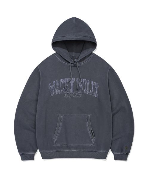 Wacky WiLLy(ワッキーウィリー)の「ピグメントタイポフードスウェットネイビー(パーカー・レディース・その他・SMALL/MEDIUM/LARGE/X-LARGE)」の2枚目の写真