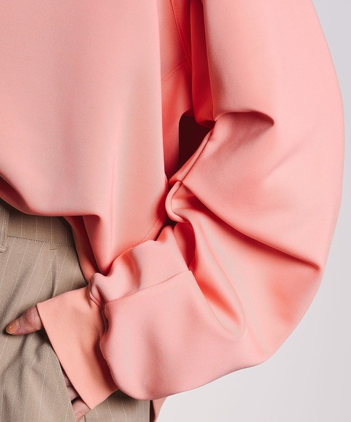 ROSE BUD(ローズバッド)の「(CREOLME)VOLUME SLEEVE PULLOVER(スウェット・レディース・オレンジ/ネイビー/オフホワイト・ONE SIZE)」の17枚目の写真