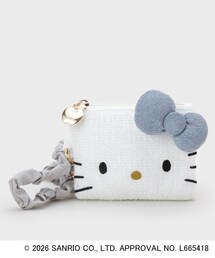 ハローキティコラボ（ハローキティコラボ）の「◆【ハローキティ】フェイス型2WAYキラキラフラットポーチ（ポーチ）」