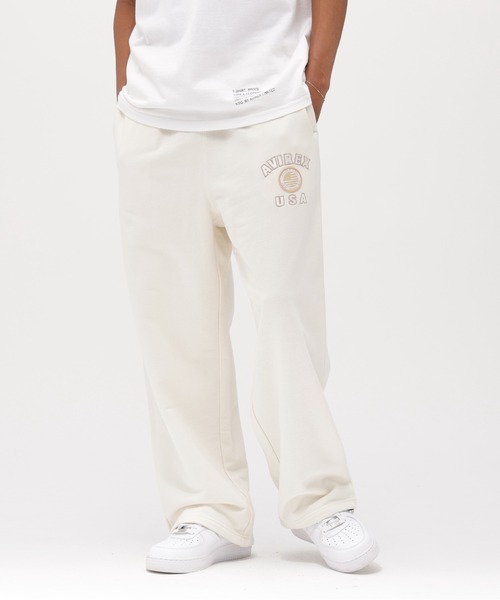 AVIREX(アヴィレックス)の「《直営店限定》VARSITY FLAG SWEAT PANTS / バーシティー フラッグ スウェット パンツ / AVIREX / アヴィレックス(スウェットパンツ・メンズ・オフホワイト/ブラック・MEDIUM/XX-LARGE/X-LARGE/LARGE)」の3枚目の写真